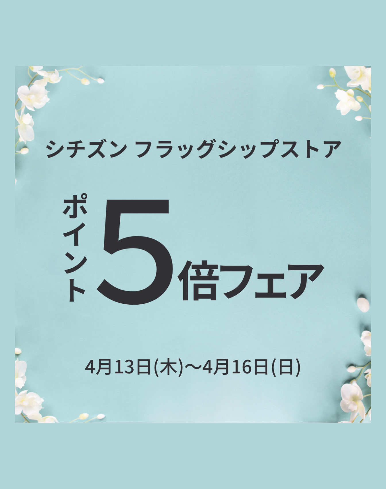 5倍ポイントアップ キャンペーン開催